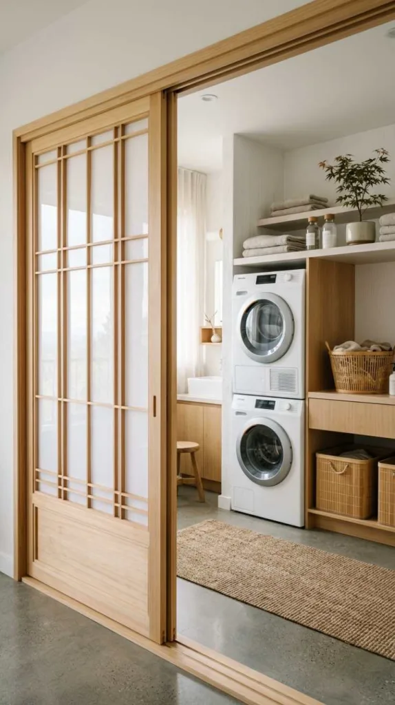 11+ Laundry Room Door Ideas for Stylish Space 13 Shoji Screen Sliding Door