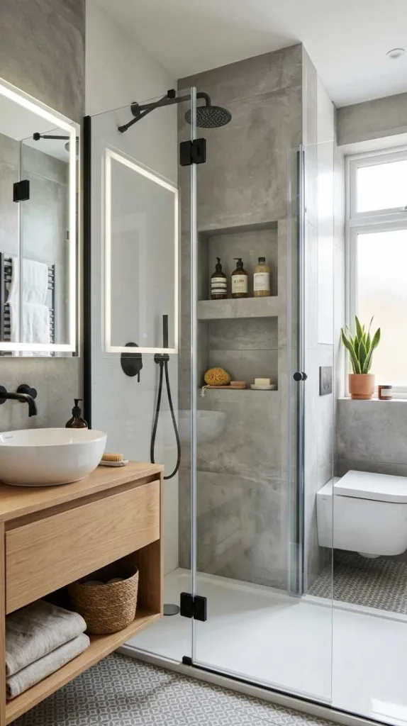 10+ Small Bathroom Design Ideas That Make a Big Impact 9 Shower Niches