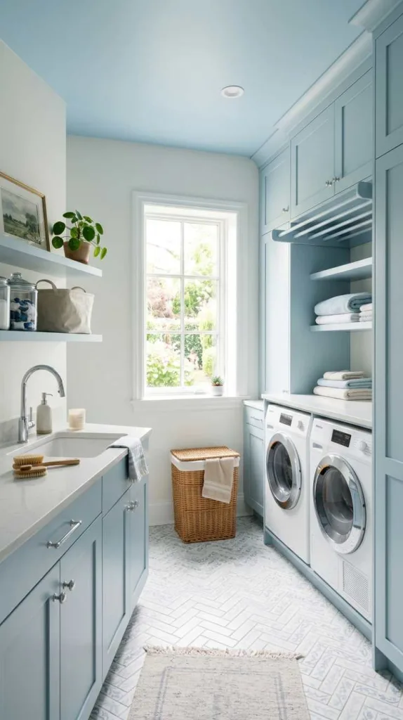 Soft Blue Ceiling Design