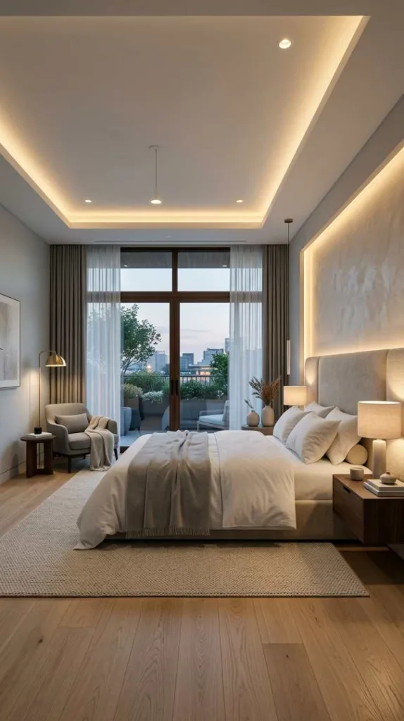 10+ Modern Master Bedroom Ideas You'll Love 7 Soft Lighting Layers