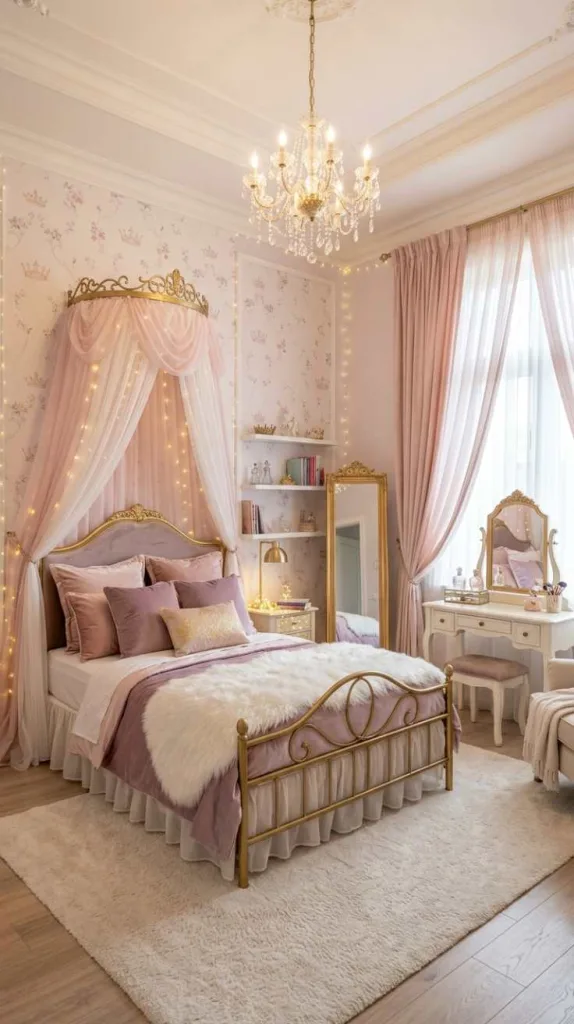 11+ Teen Girl Royalty Magical Princess Bedroom Inspirations 11 Soft Royal Colors