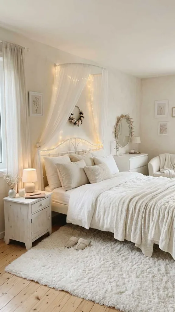 10+ Dreamy Girls Bedroom Color Ideas That Feel Like Magic 12 Soft White Minimal Glow