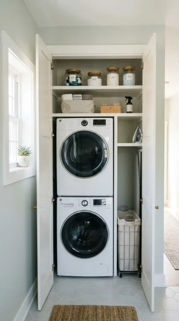 Stackable Washer-Dryer Closet