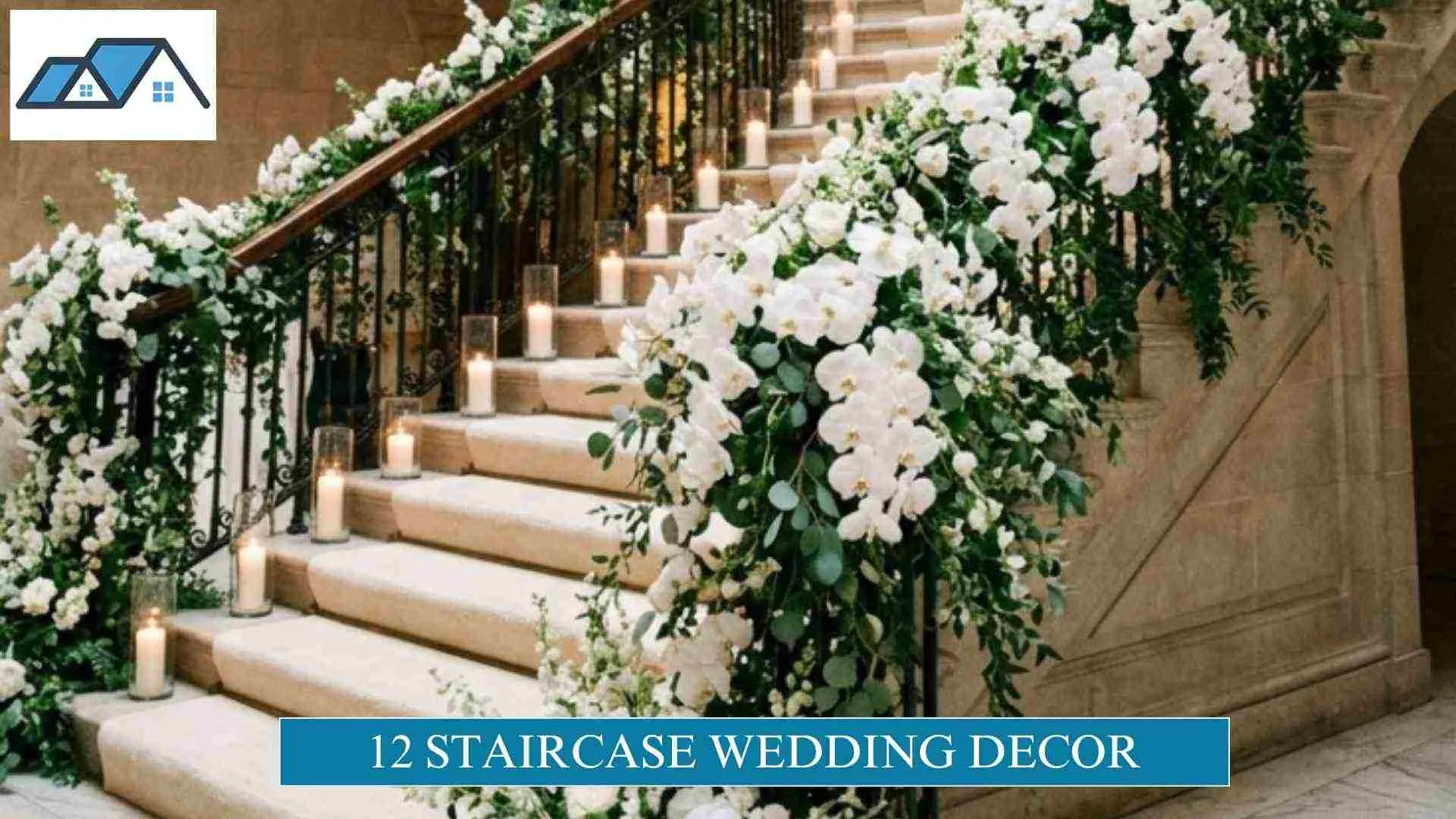 12 Staircase Wedding Decor for Elegant Ceremony Entrances 1 Staircase Wedding Decor