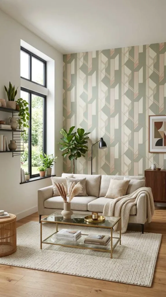12 Inspiring Modern Living Room Decor Trends 12 Statement Wallpaper