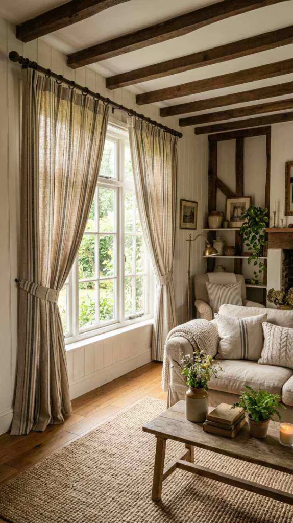 Striped Farmhouse Curtains