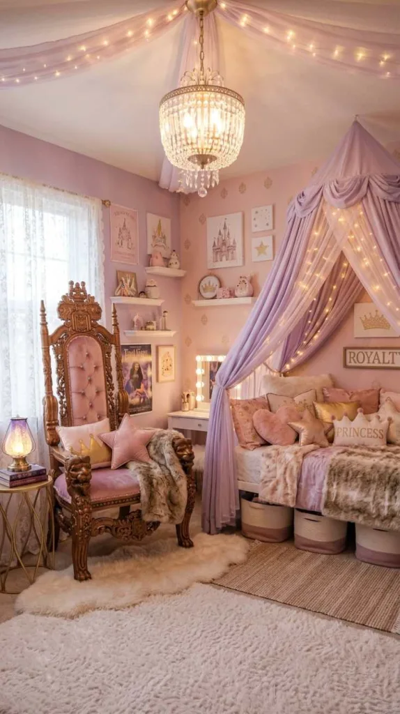 11+ Teen Girl Royalty Magical Princess Bedroom Inspirations 9 Throne Corner