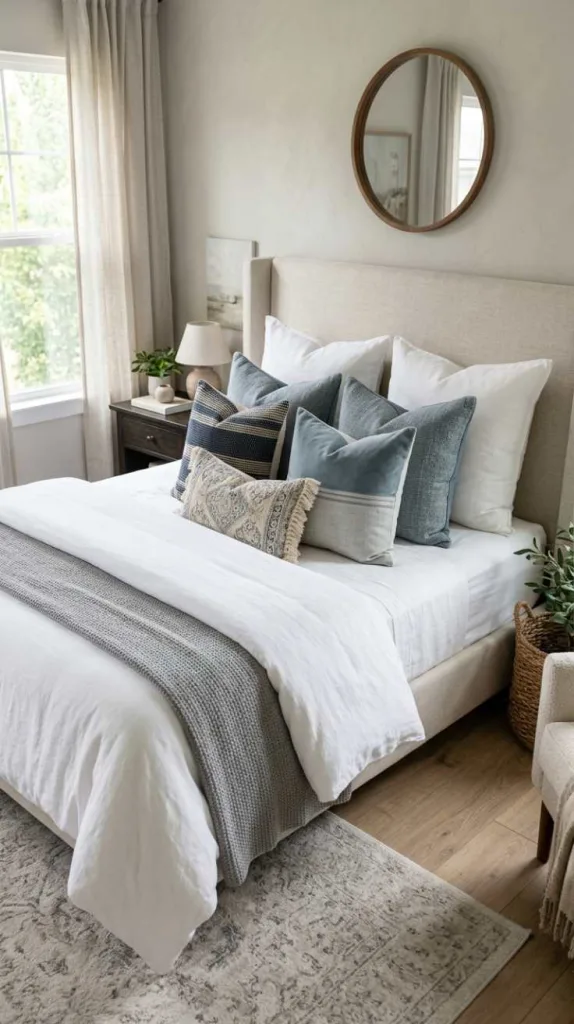 10+ Best Room Decor Ideas that Feel Fresh Stylish 2026 5 Throw Pillow Layers