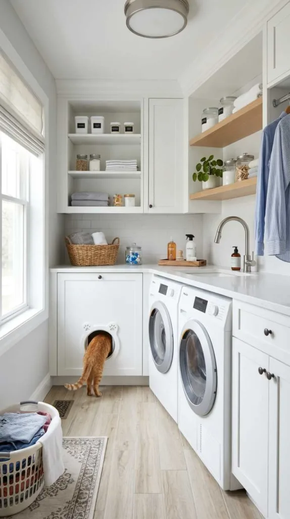 10+ Laundry Room Cat Litter Box Ideas 3 Under Counter
