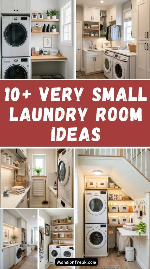 10+ Very Small Laundry Room Ideas for Smart Space 2 Very Small Laundry Room Ideas