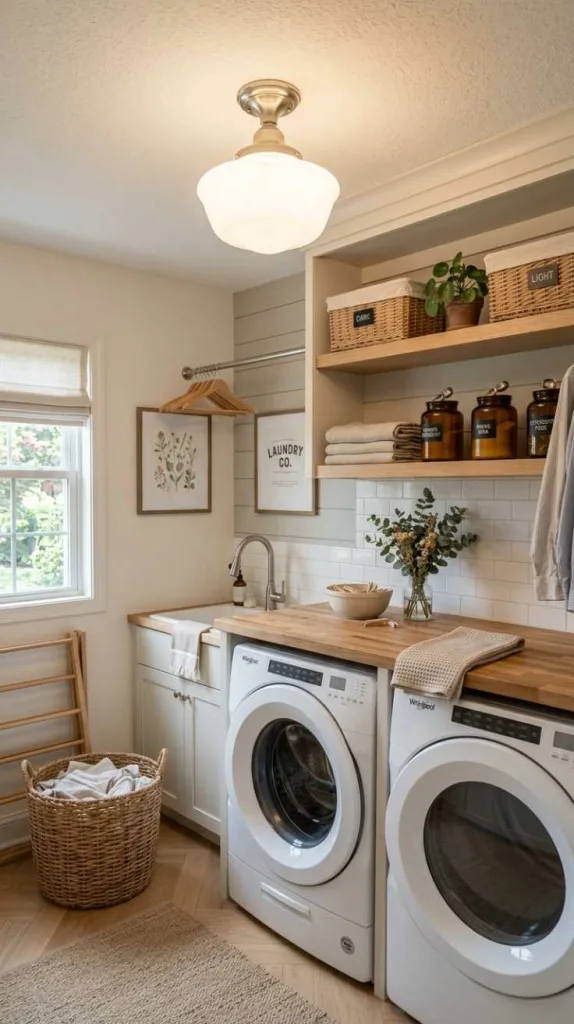 12 Laundry Room Lighting Ideas for Bright Spaces 14 Vintage Schoolhouse Light Fixture