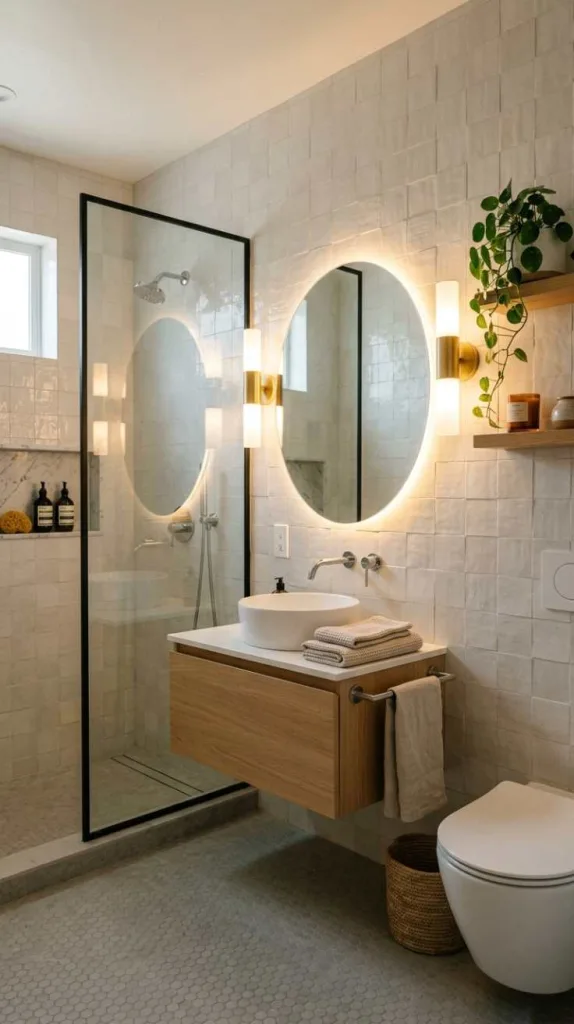 10+ Small Bathroom Design Ideas That Make a Big Impact 8 Wall Lighting