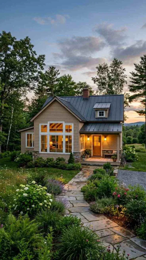 Warm Beige Cottage Exterior