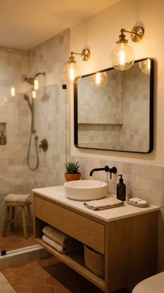Warm Edison Bulb Fixtures