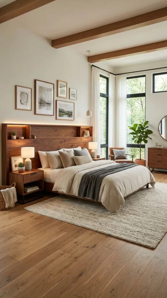 10+ Modern Master Bedroom Ideas You'll Love 11 Warm Wood Balance
