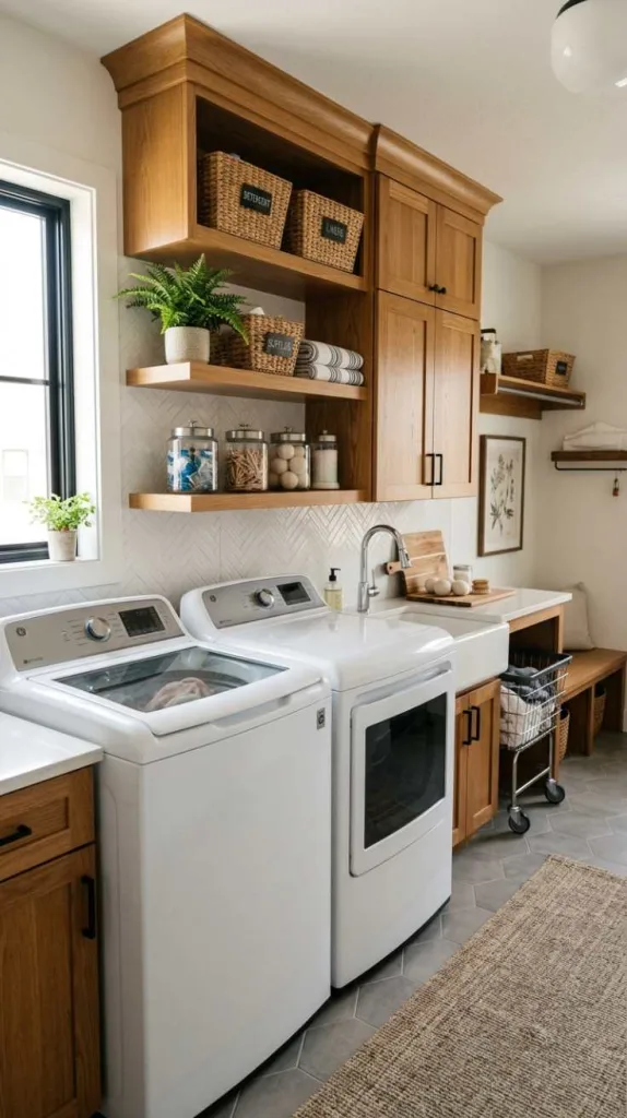 Warm Wood Cabinets