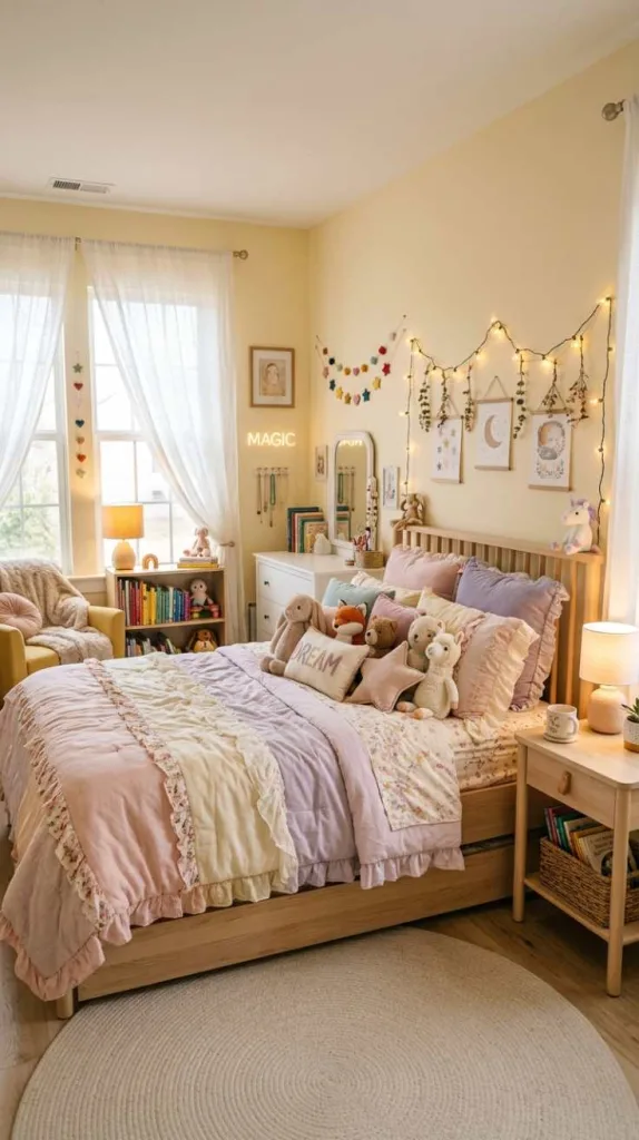 10+ Dreamy Girls Bedroom Color Ideas That Feel Like Magic 5 Whimsical Butter Yellow