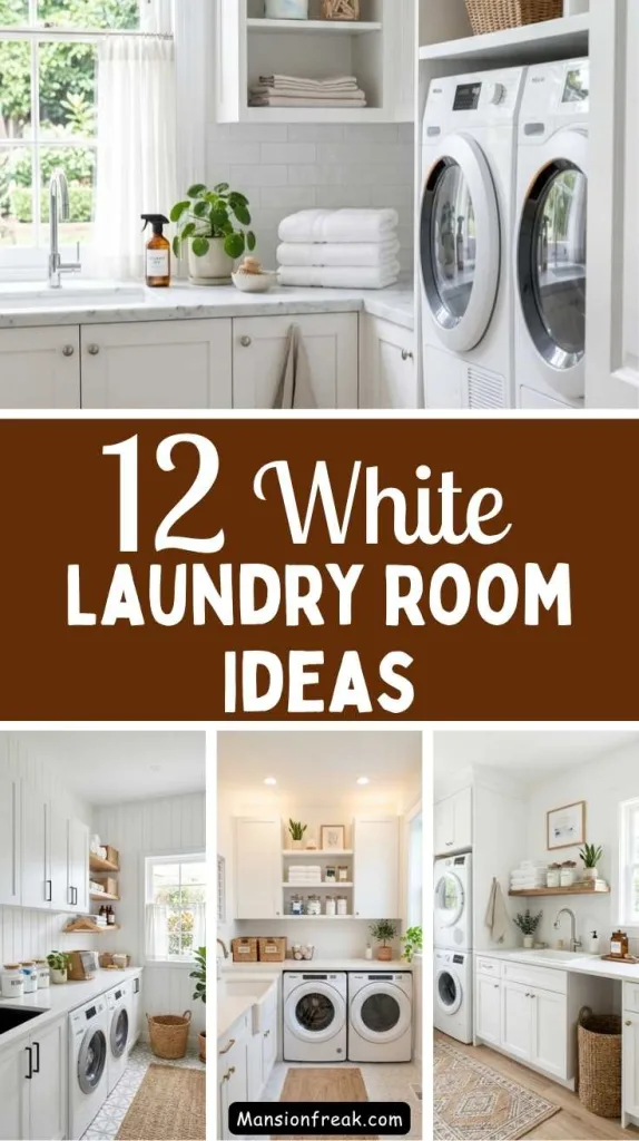 White Laundry Room Ideas