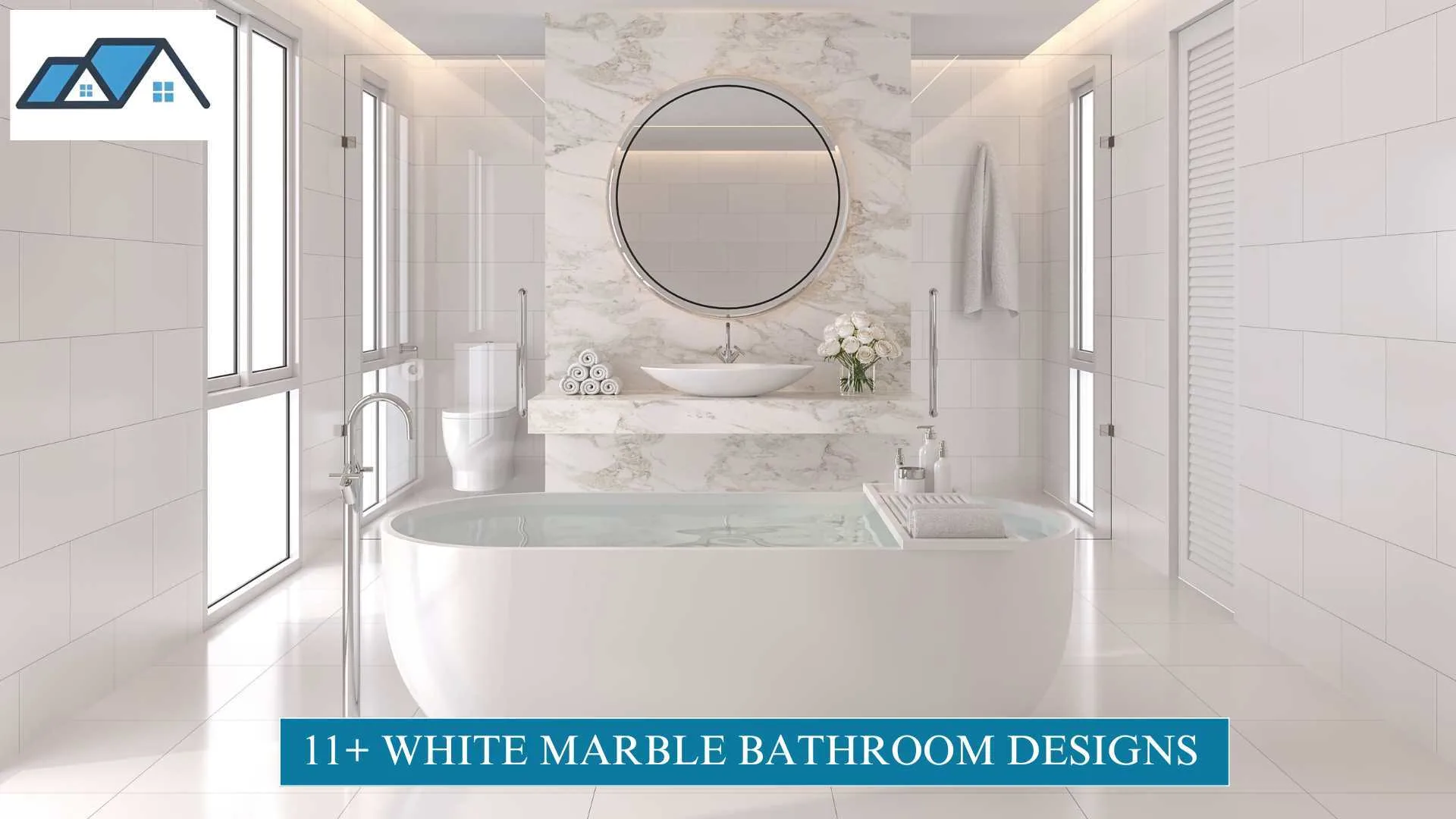 11+ White Marble Bathroom Designs That Look Timeless Luxe 1 White Marble Bathroom Designs