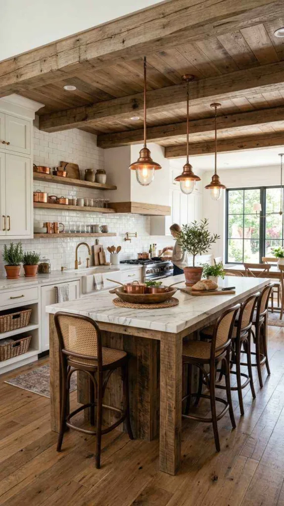 White Rustic Kitchen Soft Contrast