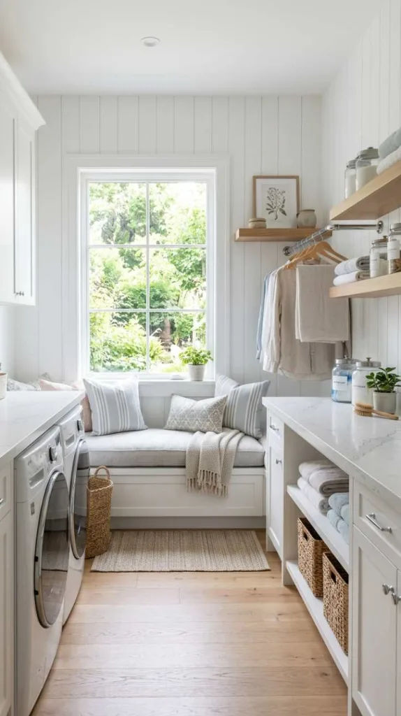 11+ Washing Room Ideas Laundry for Organized Homes 13 Window Bench Folding Zone