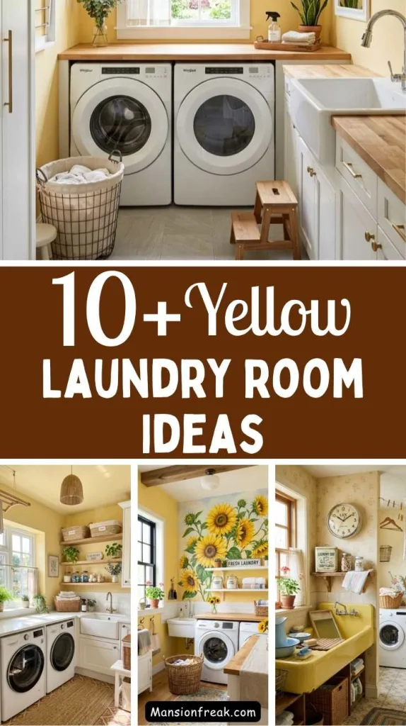 Yellow Laundry Room Ideas