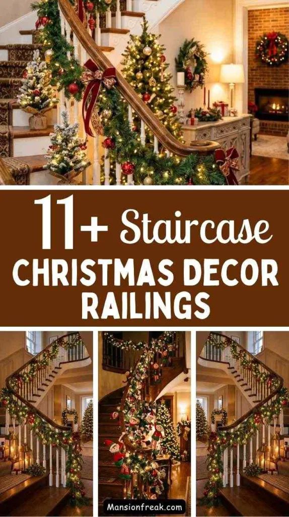 Staircase Christmas Decor Railings