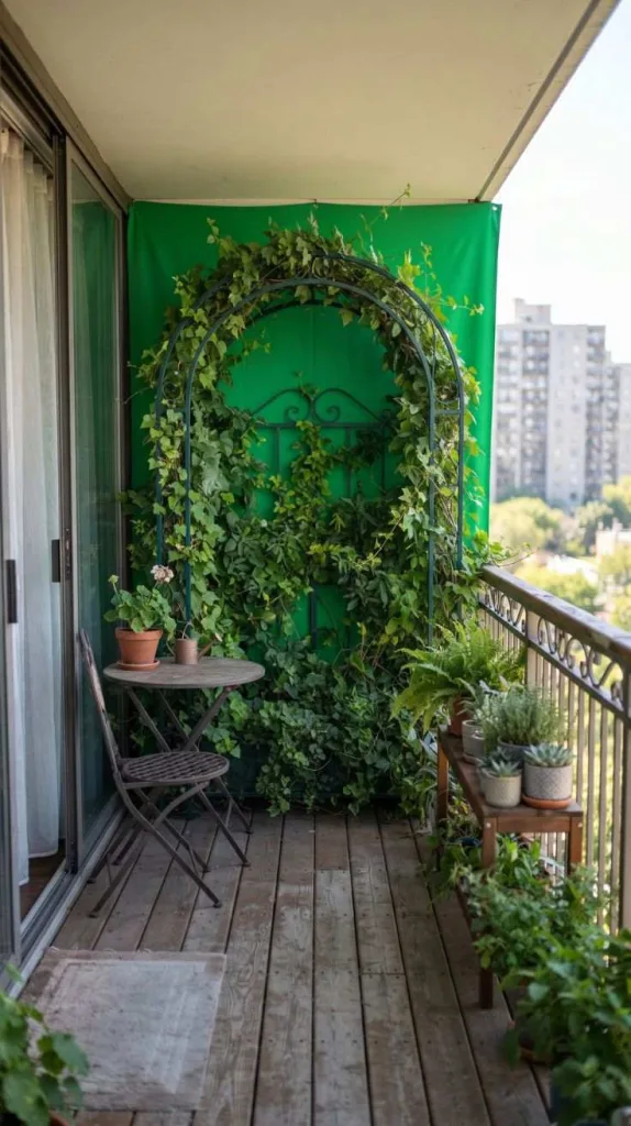 This Mini Balcony Decor Ideas That Looks Luxurious Without Taking Space 13 Arch Trellis Green Screen