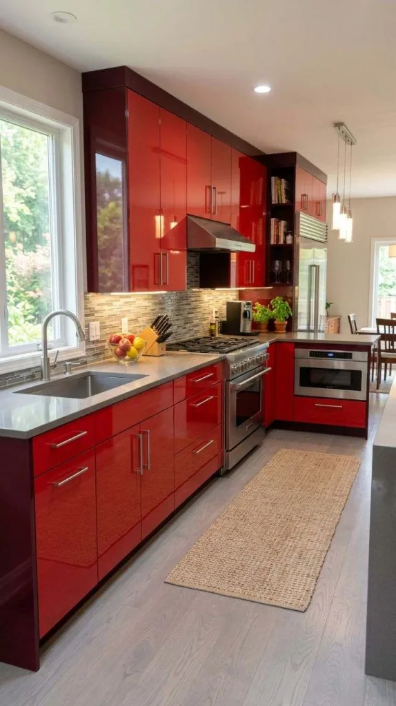 Burgundy Cabinets