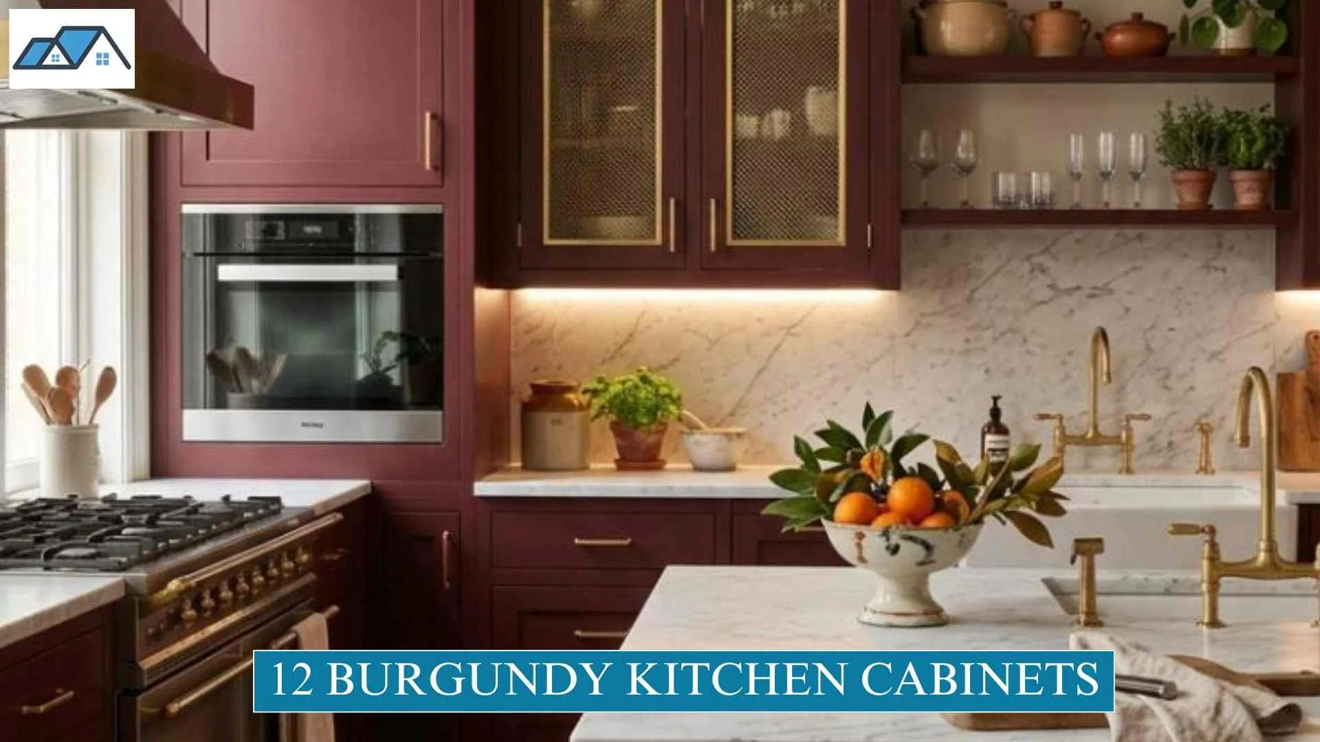 Burgundy Kitchen Cabinets