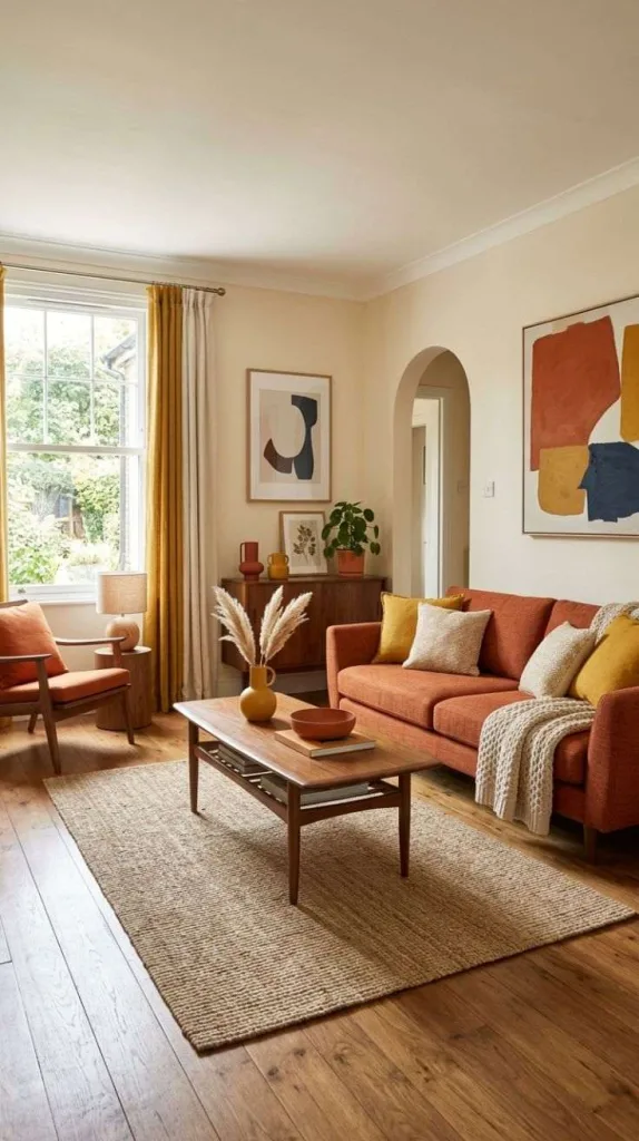 Burnt Orange and Mustard
