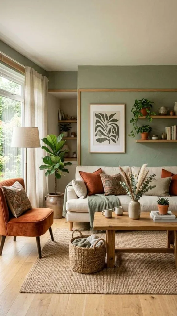 Burnt Orange and Sage