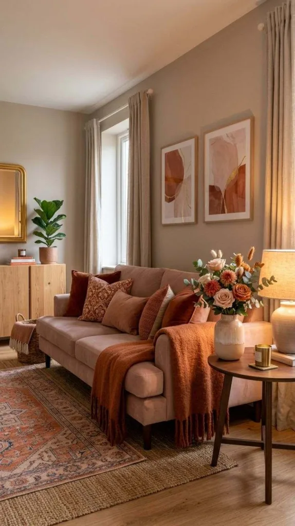 Burnt Orange with Blush