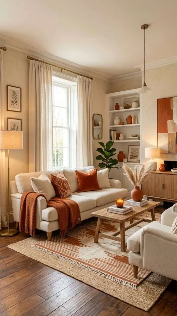 Burnt Orange with Cream