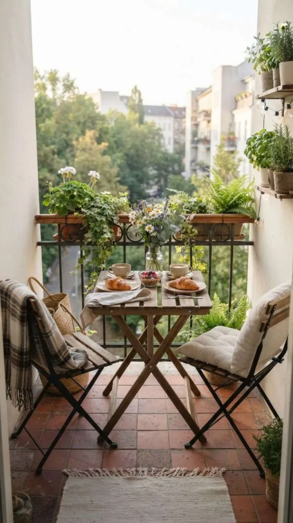 Compact Balcony Breakfast Corner
