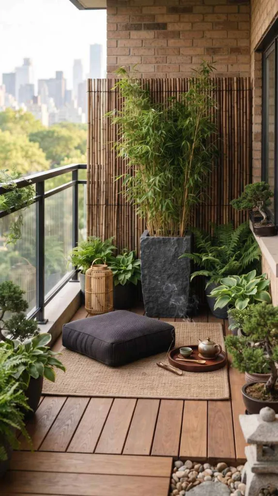 This Mini Balcony Decor Ideas That Looks Luxurious Without Taking Space 11 Compact Zen Corner