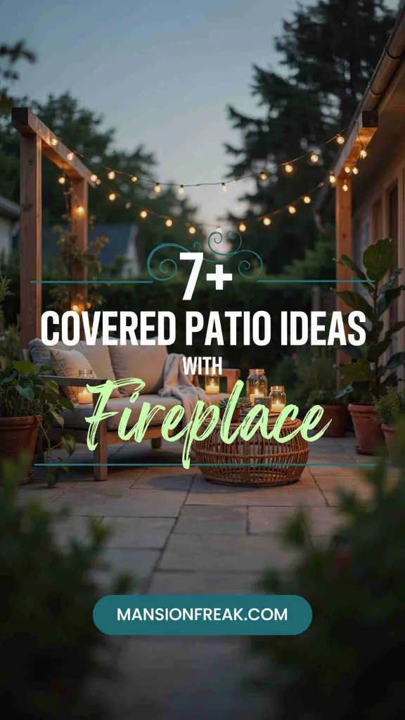 Covered Patio Ideas With Fireplace for Cozy Nights 2 Covered Patio Ideas With Fireplace