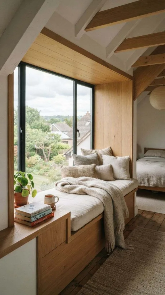 All These Attic Bedroom Ideas Don't Feel Small at All 7 Cozy Attic Window Seat