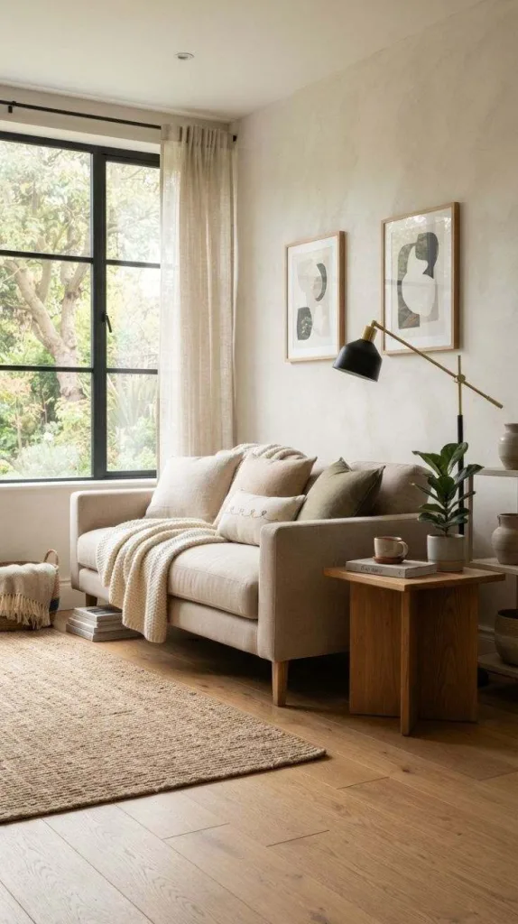 Cozy Japandi Sofa Corner