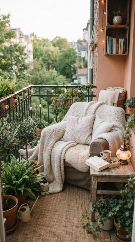 Cozy Reading Nook Balcony