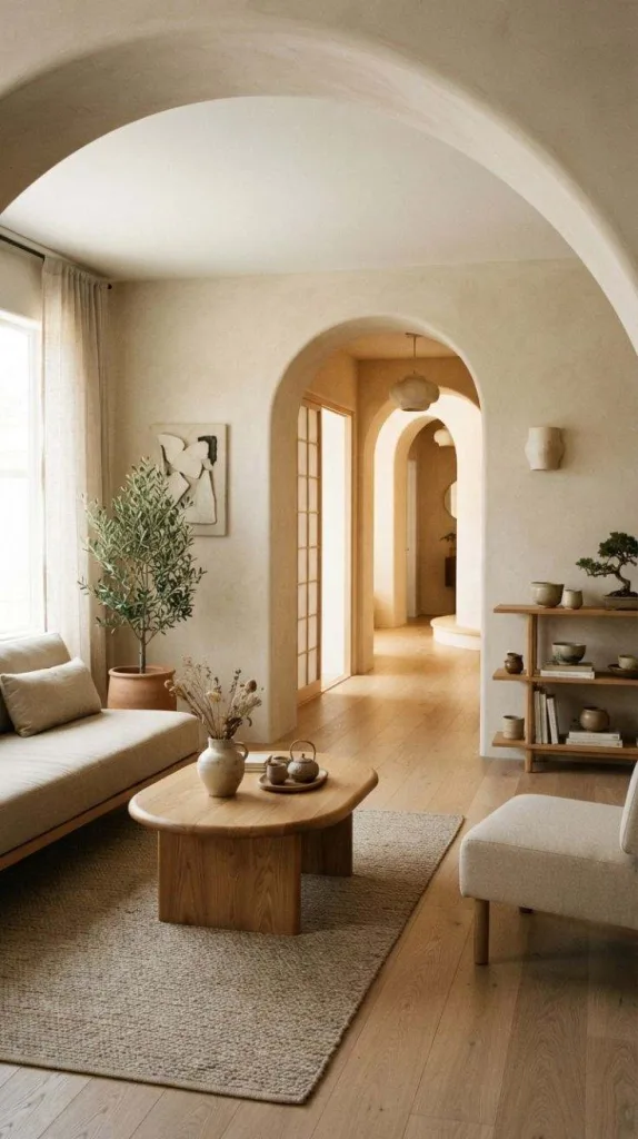 I Found 10 Japandi Interior Ideas You Tried Sooner 6 Curved Passageway Interior Design