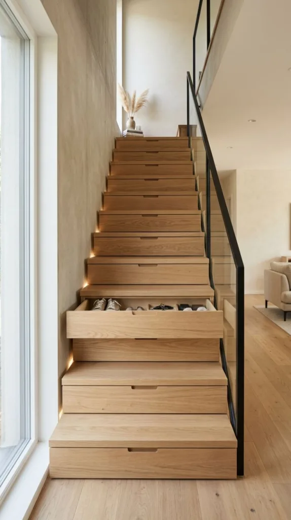 Custom Floating Storage Steps