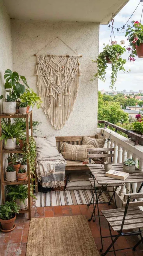 DIY Macrame Balcony Decor