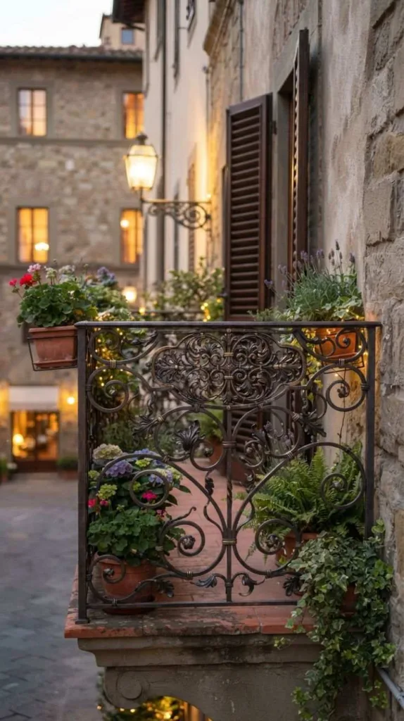 The Best Narrow Balcony Decor for Apartments 14 Decorative Railing Inlay Design