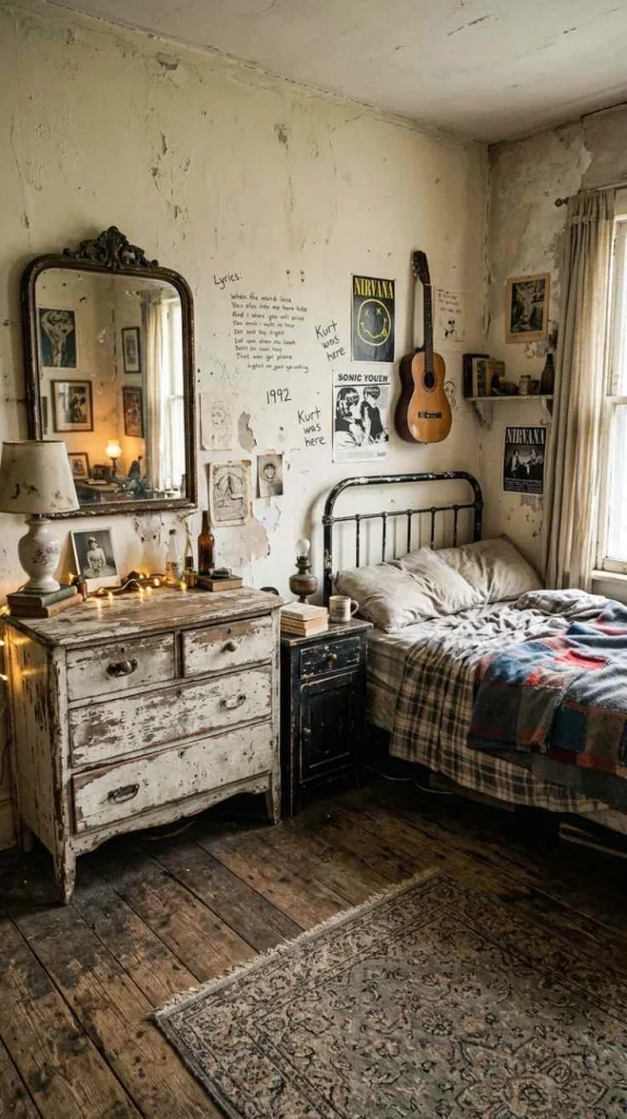 The Grunge Bedroom Everyone Is Saving Right Now 5 Distressed Vintage Bedroom