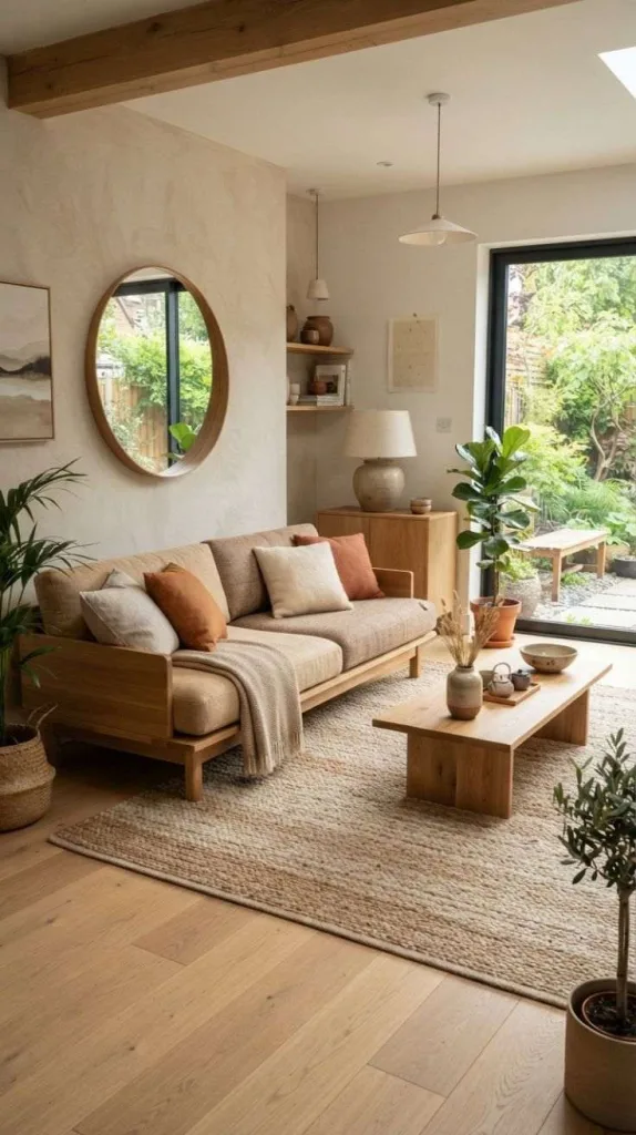 Earth Tone Japandi Sofa
