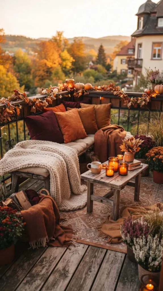 The Cozy Autumn Balcony Decor Everyone's Saving This Season 14 Fireside Color Palette