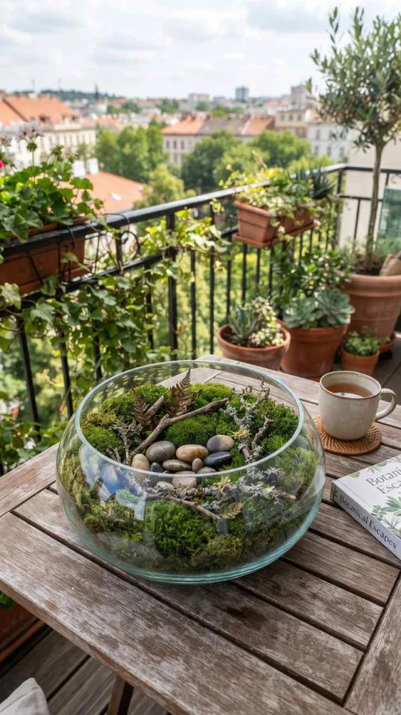 This Balcony Table Decor Instantly Elevate Your Outdoor Space 13 Floating Moss Glass Bowl
