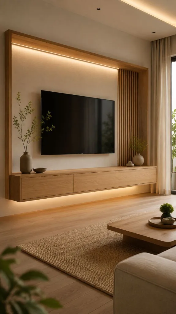 Floating Oak Frame