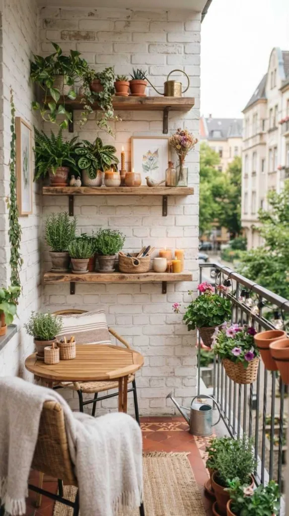 Floating Shelf Balcony Display